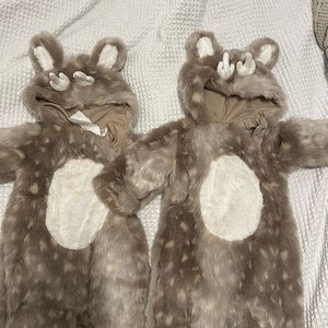Matching Pottery Barn Infant Furry Jumpsuits 6-12mos